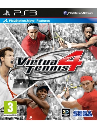 Virtua Tennis 4 (opcjonalnieMOVE) ANG (używana) PS3