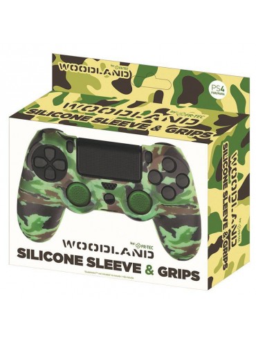 Silicone Skin + Grips Camo Woodland NOWE PS4