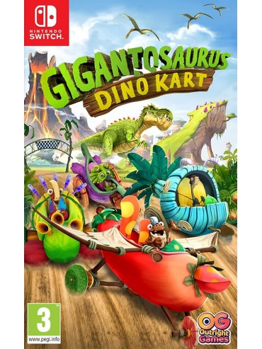 GIGANTOSAURUS GIGANTOZAUR DINO KART PL (folia) SWITCH