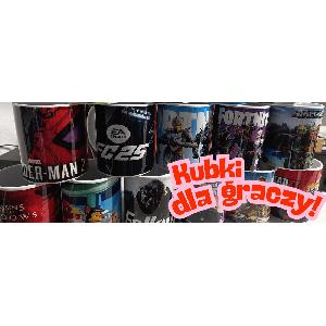 Kubek gracza z grafiką w motywie gier - różne wzory (nowy)